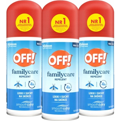 Off! Family Care spray proti komárům 3 x 100 ml