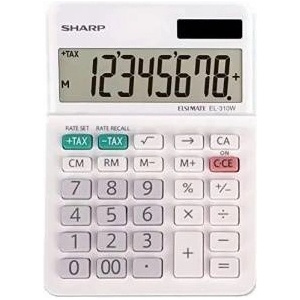 Sharp calculator desktop box elsi mate blister el310wb Калкулатори