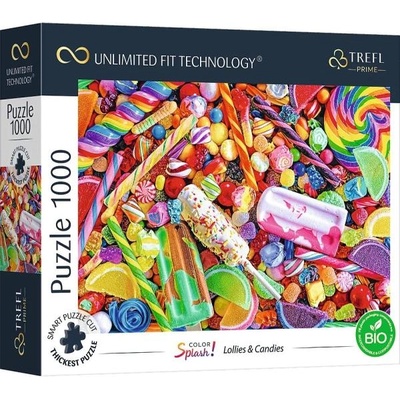 Trefl Prime пъзел 1000 UFT - Цветни пръски: Сладоледи и бонбони (10701)