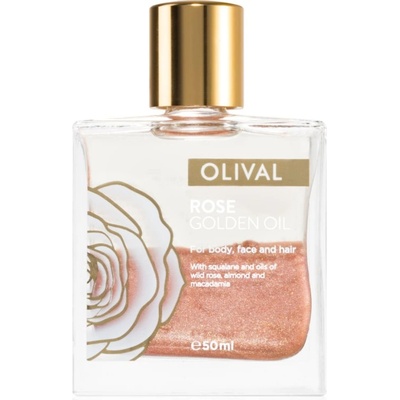 Olival Rose Gold масло със златисти частици за лице, тяло и коса 50ml