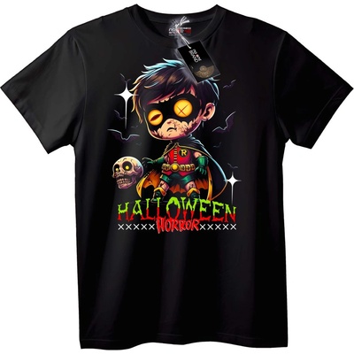 NOONEBRAND Тениска Хелоуин Ужас Robin - M, White