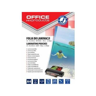 Office Products LAMINATING FILM OFFICE PRODUCTS, A4, 2X100MIKR. , BLINDER, 100PCS, TRANSPARENT 20325425-90