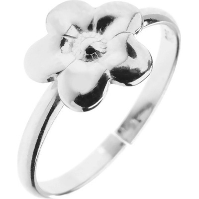 Šperky eshop Prsten ze stříbra 925 kvítek s gravírováním nastavitelný C25.16