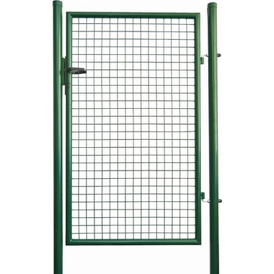 Záhradná bránka, šírka 100 cm, výška 125 cm, okrúhle profily, dózický zámok, machová zelená