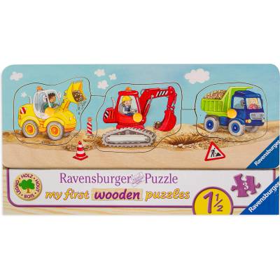 Ravensburger Бебешки пъзел Ravensburger от 3 части - Превозни средства (03006)