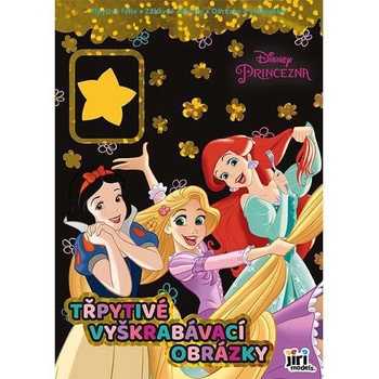 Jiri Models Trblietavé vyškrabávacie obrázky Princezné