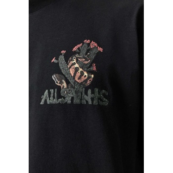 AllSaints уголемена тениска мъжка от памук CACTI (M044PE)