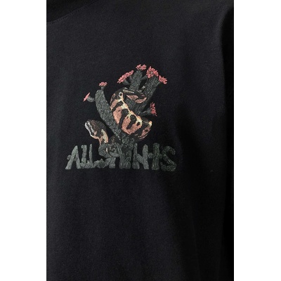 AllSaints уголемена тениска мъжка от памук CACTI (M044PE)