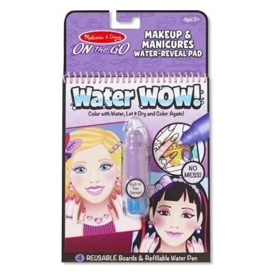 Melissa & Doug - Комплект за рисуване с вода - Грим и маникюр (19416)