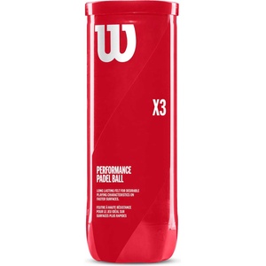 Wilson Performance padel ball x3 жълто, черно, червено (wr8900801)
