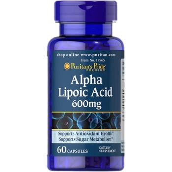 Image 1 of Puritan's Pride Alpha Lipoic Acid 600 mg [60 капсули]