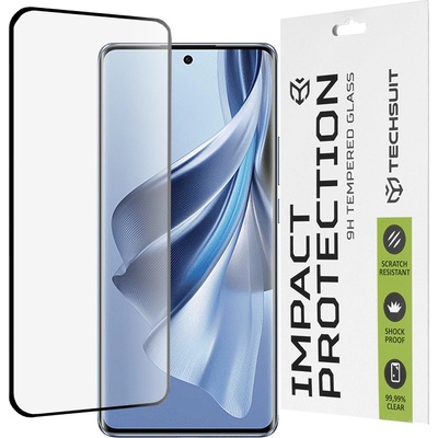 Techsuit Протектор за Oppo Reno10 - 111D Full Cover / Full Glue Glass / 3D Curved Screen - Черен