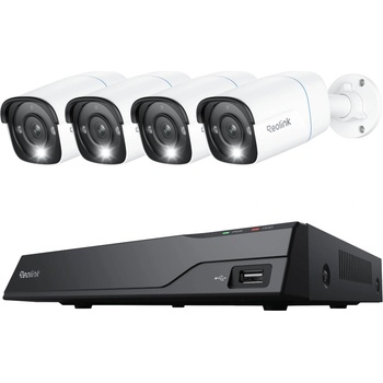 Reolink NVS8-8MB4, 2TB HDD, 8 PoE порта, 4х IP камери 8MP