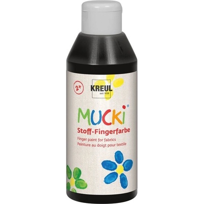 Mucki prstová farba na textil 250 ml čierna