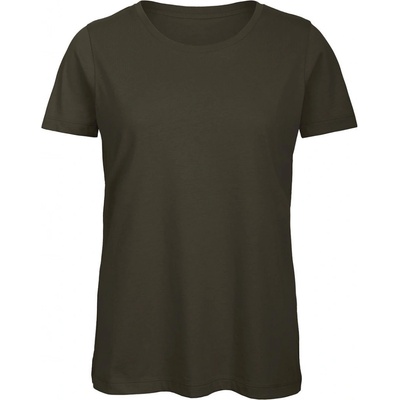 B&C Jersey Tričko dámske khaki