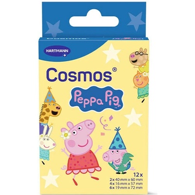 Cosmos Peppa Pig Vodeodolná detská náplasť na rany 12 náplastí