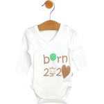 Rainy Бебешко боди със странично закопчаване Rainy - Born, бяло, 48 cm, 0 м (616799) - baby