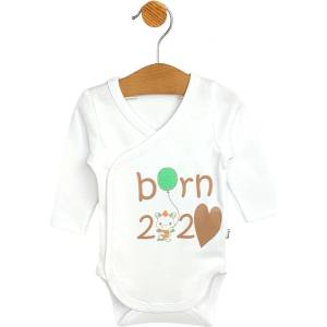 Rainy Бебешко боди със странично закопчаване Rainy - Born, бяло, 48 cm, 0 м (616799) - baby