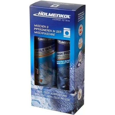 Holmenkol Wash & Protect Duo Kompletná údržba membrán Textile Wash + Wash Proof spolu 500 ml