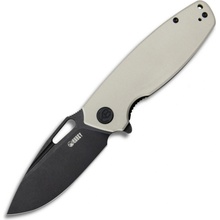 KUBEY Tityus Liner Lock Flipper Folding Knife Ivory G10 Handle KU322H