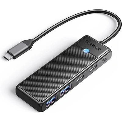 ORICO USB-C хъб Orico PAPW2AC-C3 с 4 порта, 2x USB 3.0, USB-C, PD 100W (PAPW2AC-C3-05-BK-EP)
