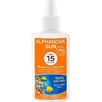 Alphanova Sun opalovací krém spray SPF15 125 ml