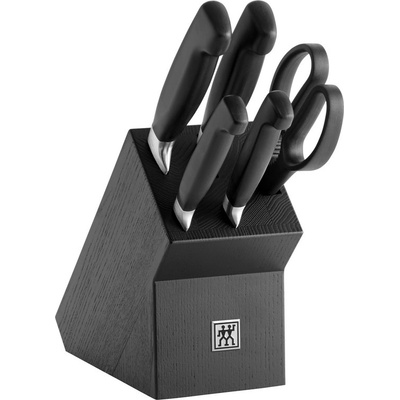Zwilling v černém bloku Four star, Sada nožů 6 ks