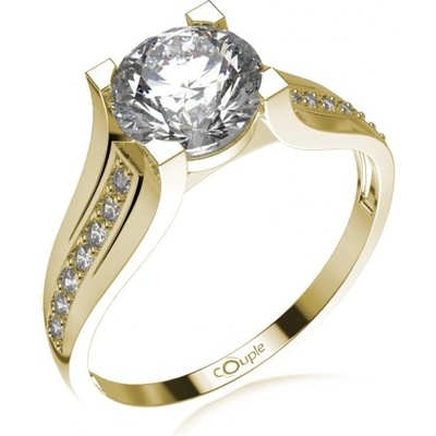 Couple prsten Merci žluté zlato a zirkony 5210519 0 1