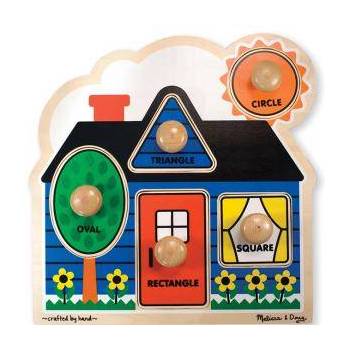 Melissa & Doug Дървен пъзел с геометрични форми, 12053 Melissa and Doug, 000772120531