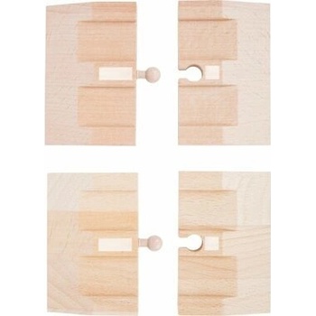 small foot Drevená autodráha Rampy 4 ks