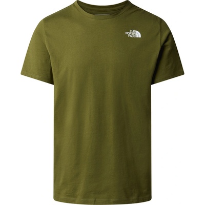 The North Face Мъжка тениска m foundation mountain lines graphic tee forest olive - s (nf0a8830pib)