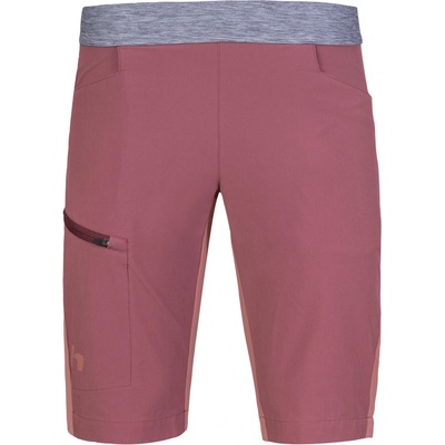 Hannah Torres W dámske softshellové kraťasy 10029192HHX roan rouge/canyon rose