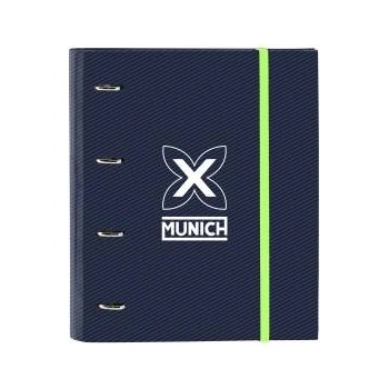 Munich Папка с пръстени Munich Blue indigo Син 27 x 32 x 3.5 cm