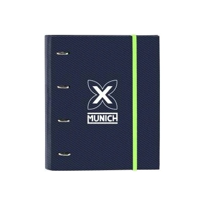 Munich Папка с пръстени Munich Blue indigo Син 27 x 32 x 3.5 cm