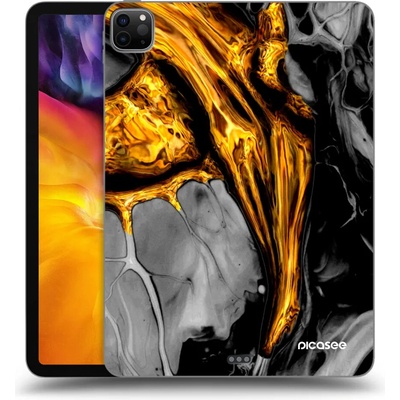 Picasee silikónový čierny obal Apple iPad 11 2022 M2 4.generace Gold Black