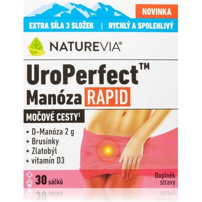 NatureVia UroPerfect Manóza Rapid 30 sáčků