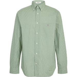 Gant Риза с дълъг ръкав Gant Mens Gingham Long Sleeve Patterned Shirt - Herb Green 354