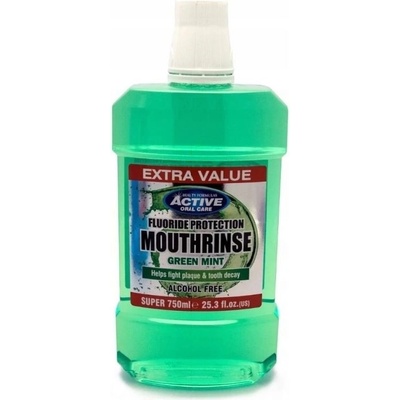 Beauty Formulas Active Oral Care Mouthrinse Green Mint 750 ml