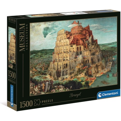 Clementoni - Puzzle Bruegel: The Tower of Babel 1500 - 1 500 piese