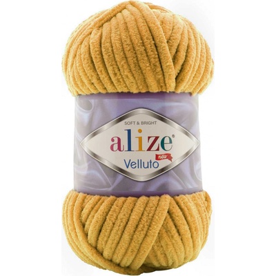 Alize příze Velluto 02 hořčicová