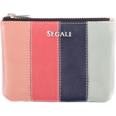 Segali kožená mini peněženka-klíčenka 7491 multi