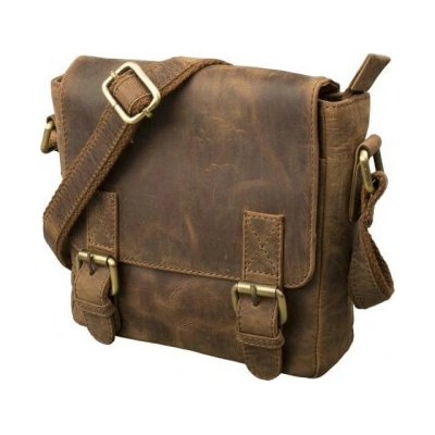 Malá crossbody kabelka s klopou olejovaná hovězina Hunter