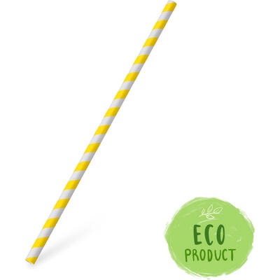 WIMEX Slamka papierová JUMBO žltá špirála 25 cm 8 mm