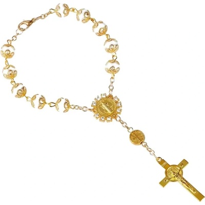 Gaira náramek Růženec 3111 zlatá