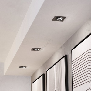 EGLO 902285-комплект 3xLED вградено таванно осветително тяло SALICETO LED/6, 4W/230V 8, 8x8, 8cm черно (EG902285)