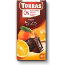 Torras Horká čokoláda s pomarančom 75 g
