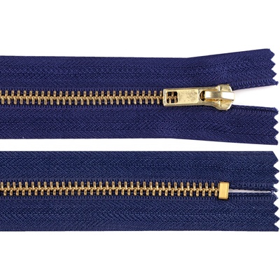 Kovový zip No 5 délka 18 cm (jeansový), malé, 330 modrá tmavá