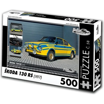 Retro cars - Puzzle Škoda 130 RS II (1977) - 500 piese