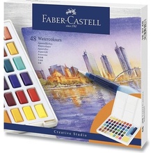 Akvarelové barvy Faber Castell 36 v sadě s plnitelným štětcem