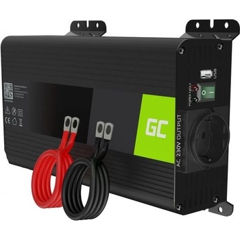 Green Cell Power Inverter PRO z 12V na 230V, 500W/1000W čistá sínusoida INVGC16